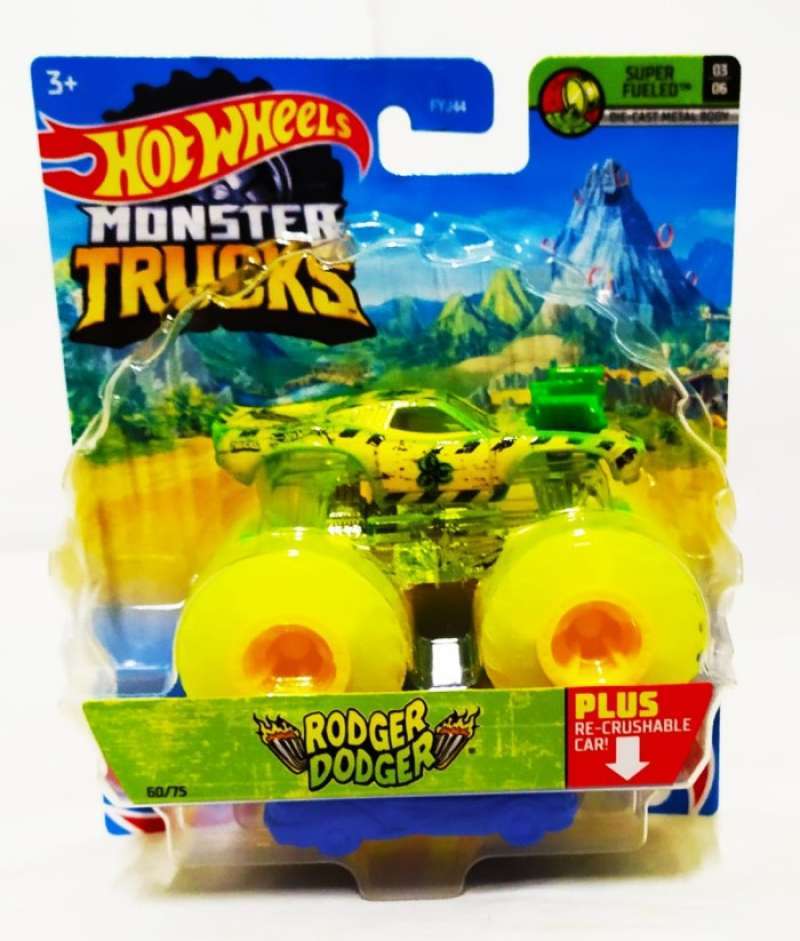 Jual Hot Wheels Monster Trucks Rodger Dodger Yellow Di Seller Qairina Store Cengkareng Barat