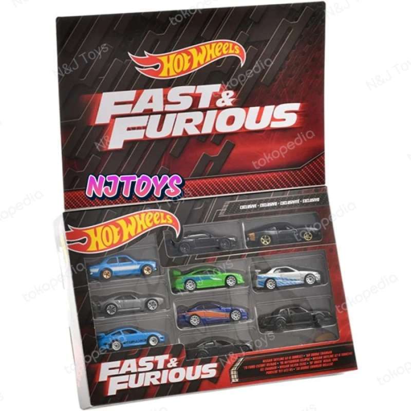Promo Hot Wheels Fast And Furious Themed Multipack Pack Set Lutofia Zamac Euro Diskon