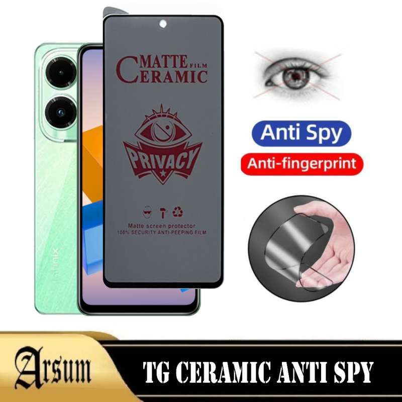 Promo Anti Gores Layar INFINIX HOT 40I Ceramic Spy Anti Privacy Terbaru Ponsel Diskon 33 Di