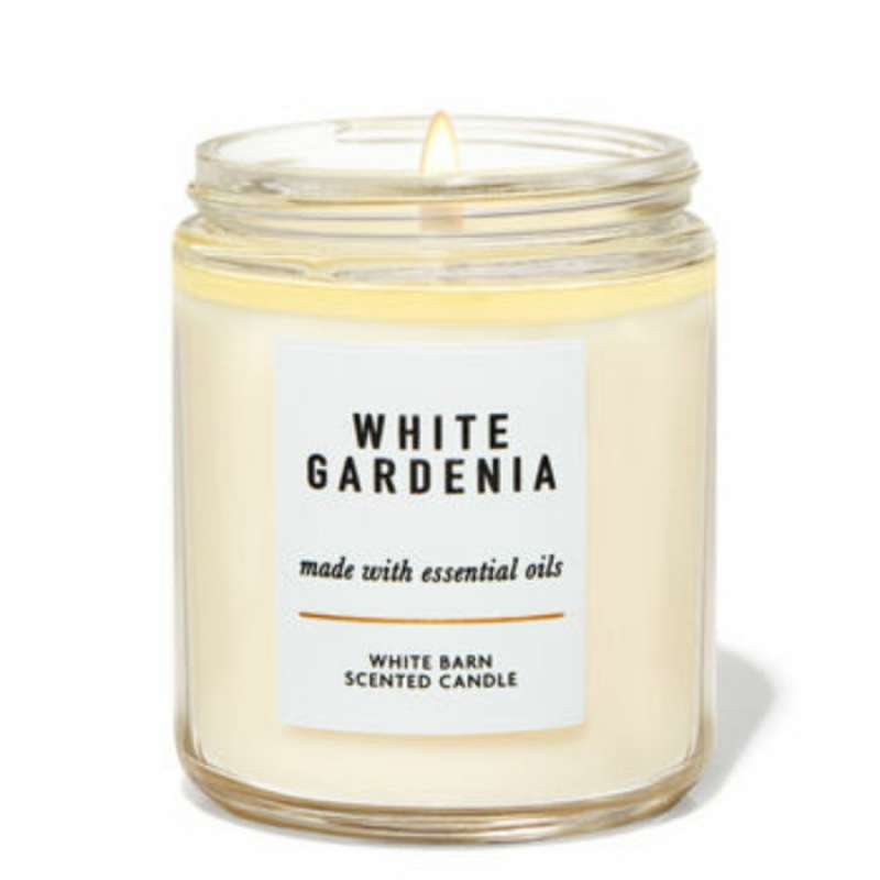 Promo Bath Body Works Bbw Single Wick Candle White Gardenia
