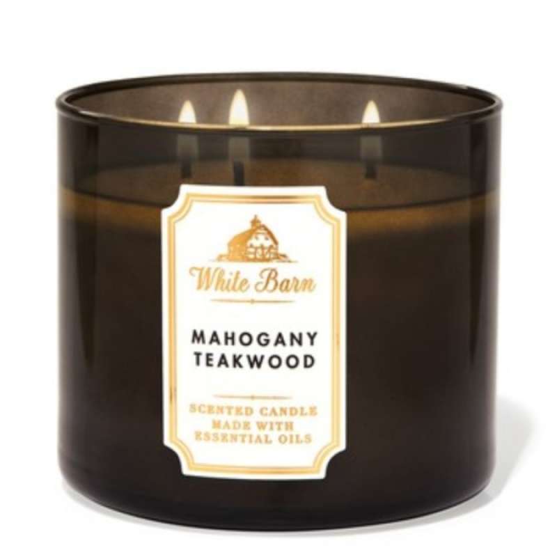 Promo Bath Body Works Bbw Wick Candle Mahogany Teakwood Diskon
