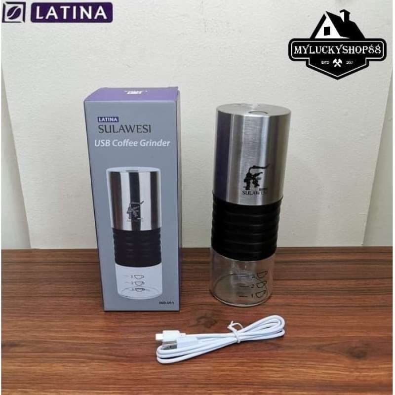 Promo Latina Sulawesi Portable Electric Coffee Grinder Penggiling Kopi Diskon Di Seller
