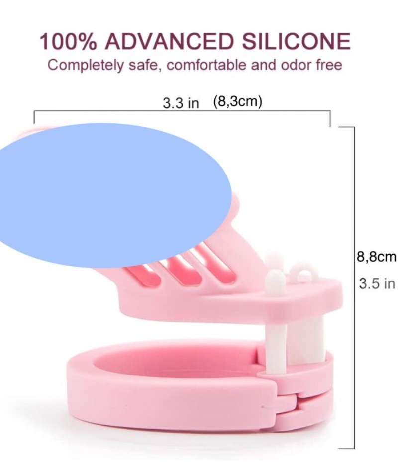 Promo Advanced Silicone Chastity Cage Alat Bantu Pemuas Sex Toys Pria