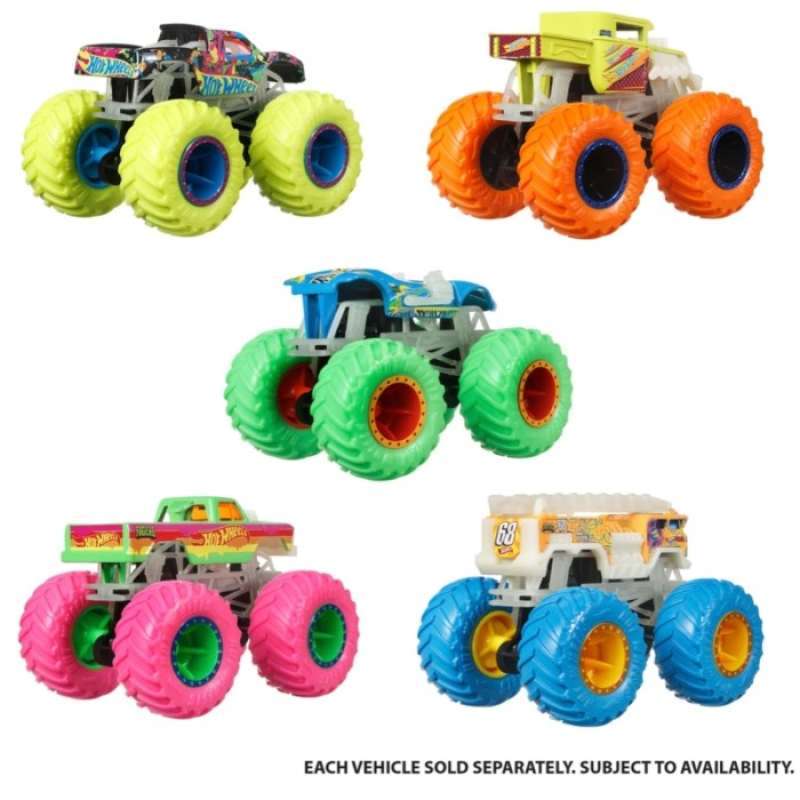 Promo Hot Wheels Monster Trucks Glow In The Dark Scale Toy