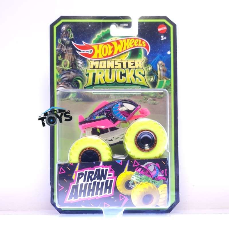 Promo Hot Wheels Monster Trucks Glow In The Dark 1 64 Scale Toy Assortment Lutofia Piran