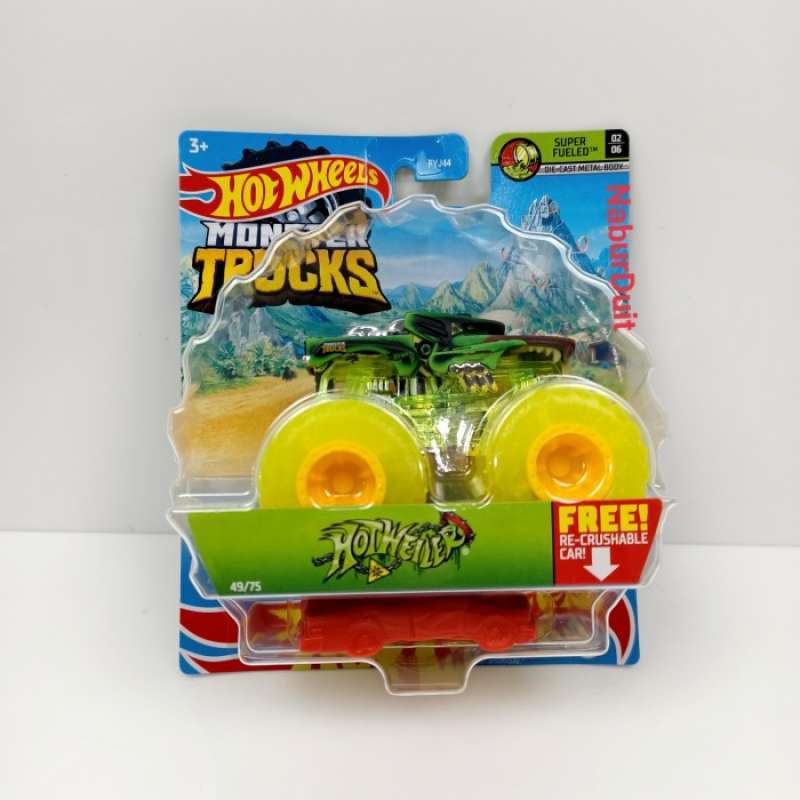 Promo HOT WHEELS MONSTER TRUCKS CAR 1 64 MATTEL HOTWHEELS LUTOFIA Hotwiler Diskon 50 Di