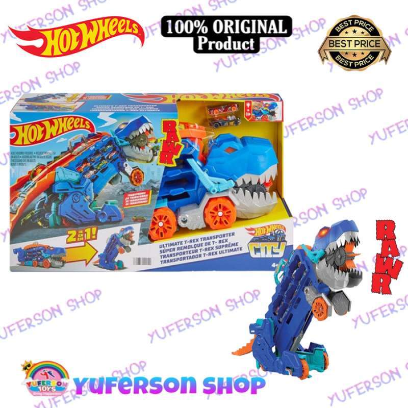 Promo HOT WHEELS CITY ULTIMATE HAULER T REX TRANSPORTER PLAYSET HNG50 LUTOFIA Diskon 50 Di