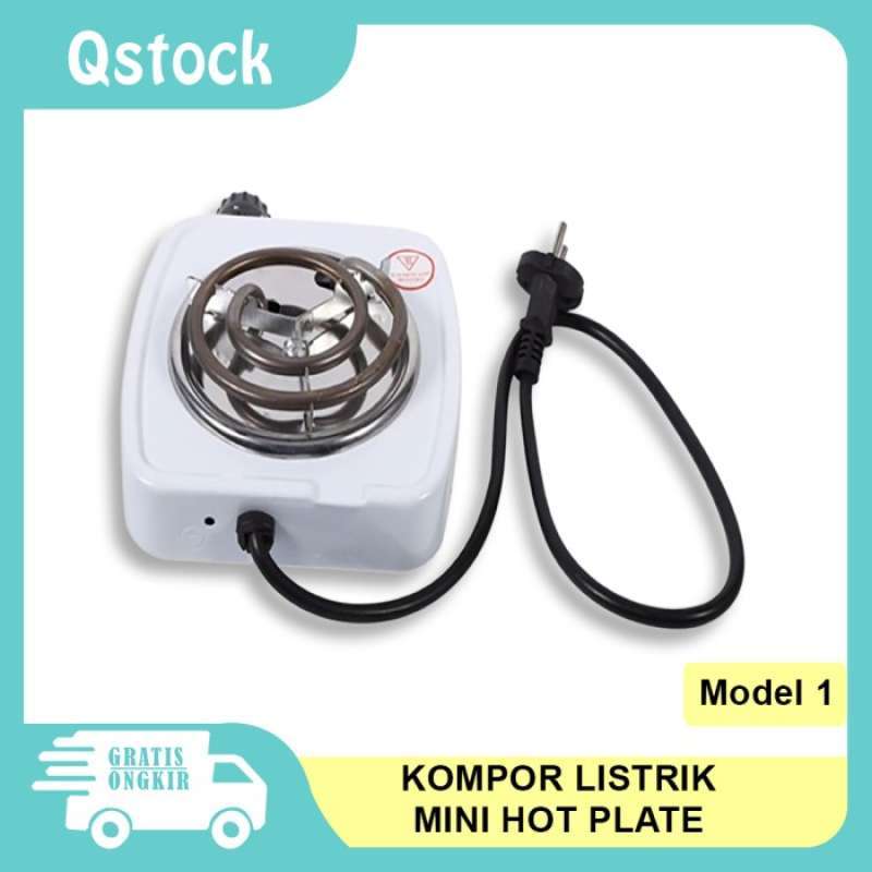 Promo Kompor Listrik Mini Hot Plate Electric Cooking W Model Putih Diskon Di Seller