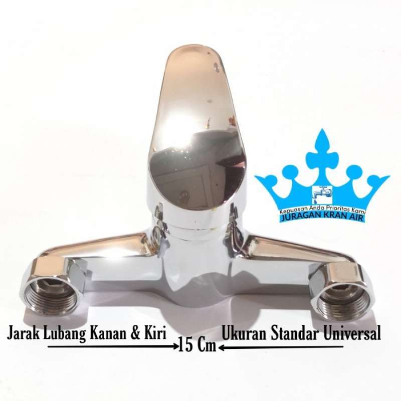 Promo Kran Panas Dingin Keran Mixer Hot Cold Water Heater Shower Mandi Set Diskon Di Seller