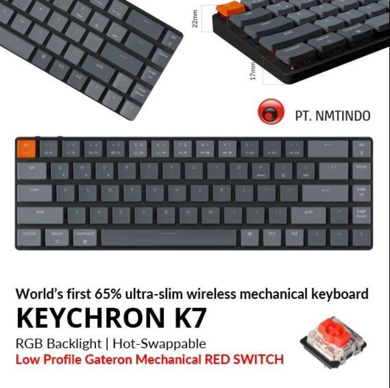 Promo Keychron K Rgb Backlight Gateron Mechanical Hot Swappable Diskon Di Seller Lepimu