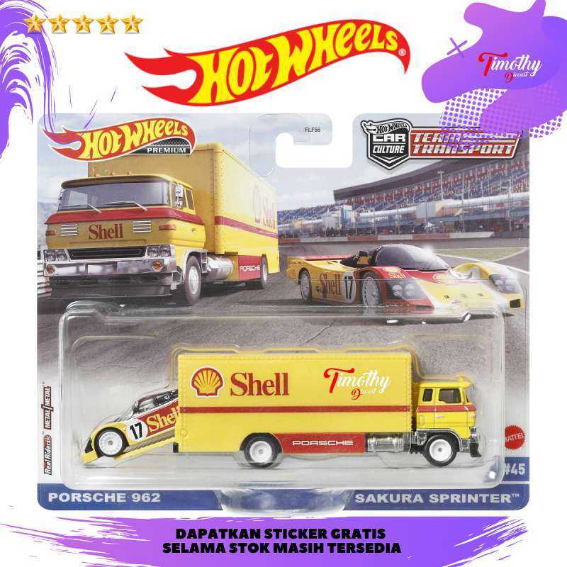 Jual Hot Wheels Team Transport Porsche Sakura Sprinter Shell Kuning Di Seller Timothy