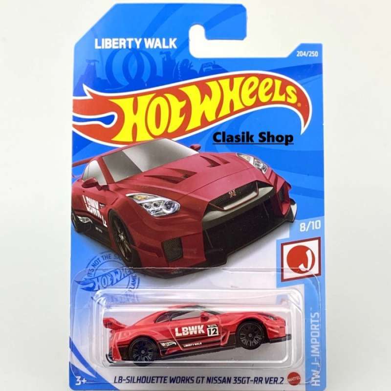 Promo HOT WHEELS LIBERTY WALK LBWK SILHOUETTE WORKS GT NISSAN 35GT RR PUTIH Diskon 50 Di