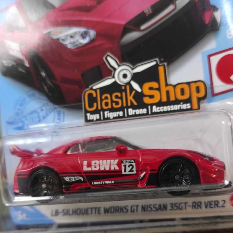 Promo HOT WHEELS LIBERTY WALK LBWK SILHOUETTE WORKS GT NISSAN 35GT RR PUTIH Diskon 50 Di