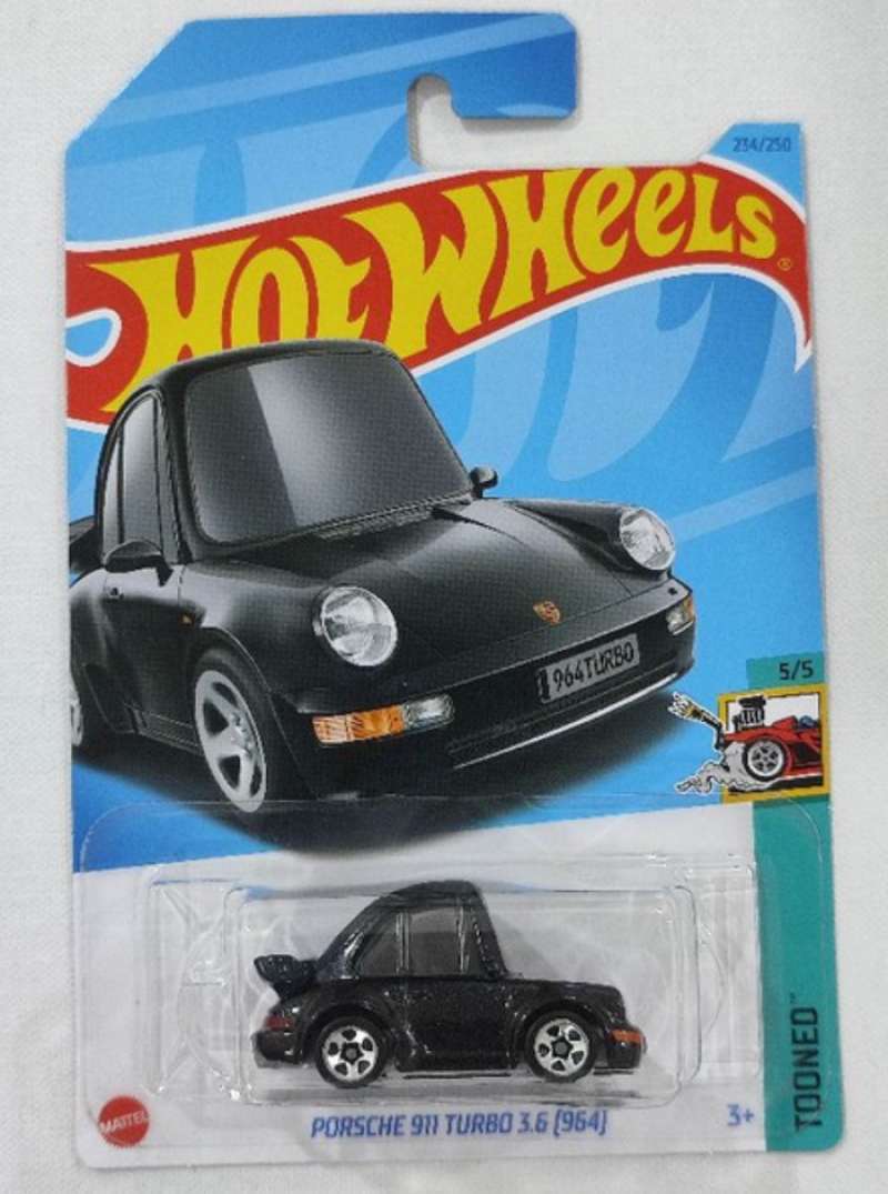 Promo Hot Wheels Lot Q Porsche Turbo Tooned Hitam Diskon