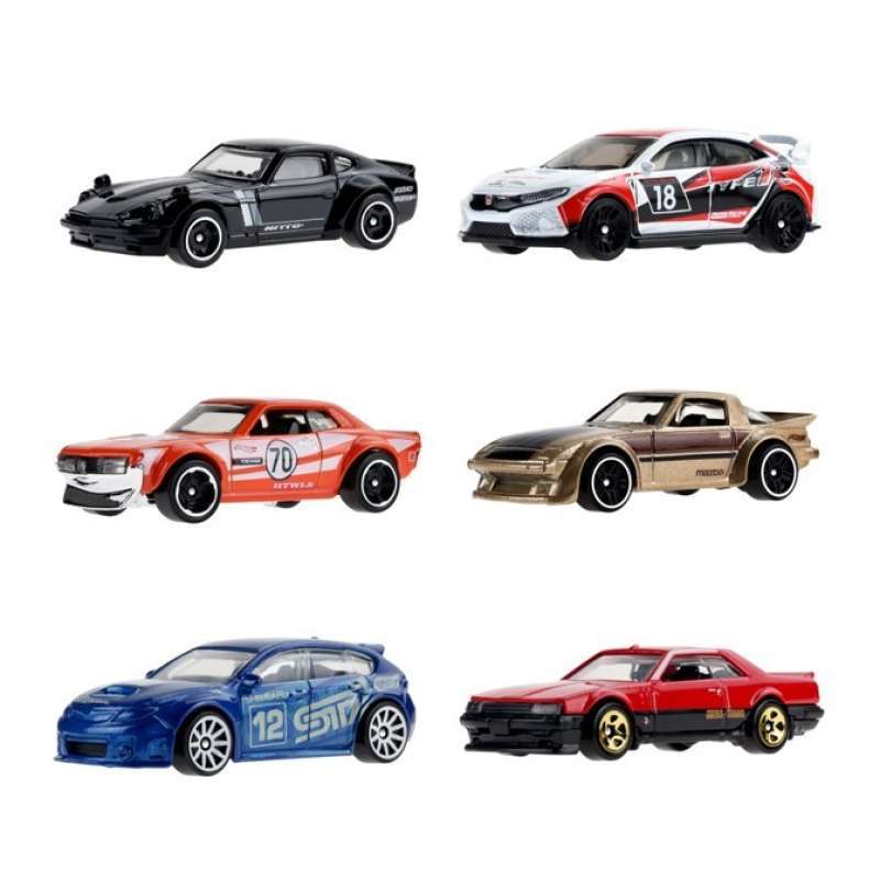 Promo HOT WHEELS HOTWHEELS JAPANESE CAR CULTURE 6 PACK DATSUN HLK49 Diskon 50 Di Seller