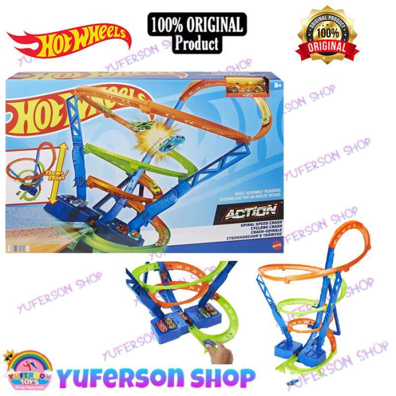 Jual Hot Wheels Hotwheels Spiral Speed Crash Trackset Hgv Di Seller Velvet Store Cengkareng