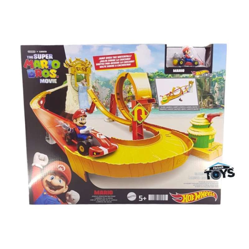 Jual Hot Wheels The Super Mario Bros Movie Track Set Jungle Kingdom