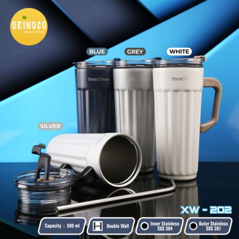 Promo Orinoco Mug Tumbler With Straw Xw Coffee Mug Hot Cold Ml Diskon Di Seller