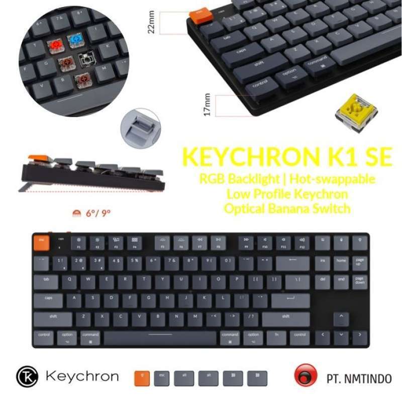 Promo Sale Keychron K Se Ultra Slim Tkl Optical Hot Swappable Rgb Backlight Diskon Banana