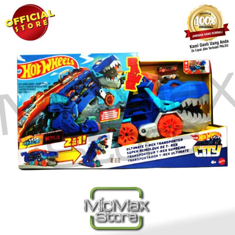 Promo Hot Wheels HOTWHEELS City Ultimate T Rex TREX Transporter Hauler HNG50 Diskon 25 Di