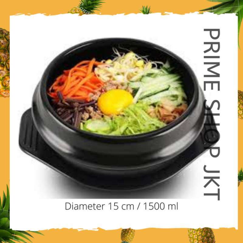 Promo Korean Dolsot Ddukbaegi Hot Pot Claypot Bibimbap Korea Bowl Cm Diskon Di Seller