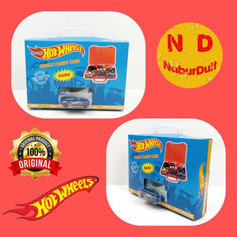 Promo HOT WHEELS PAKET CARRY CASE KOPER KOTAK BOX MATTEL HOTWHEELS Putih Diskon Di