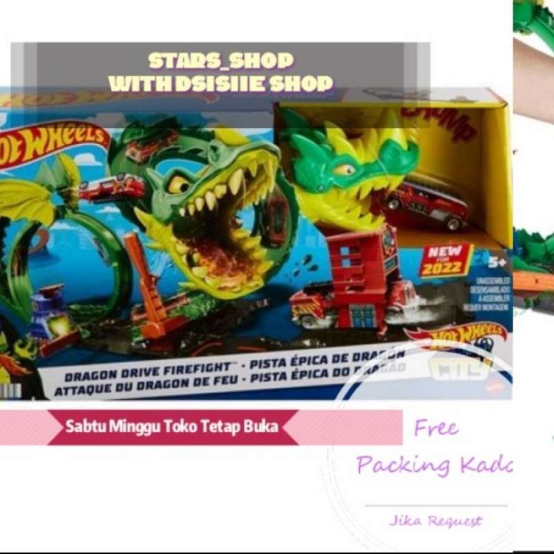 Promo Hot Wheels City Dragon Drive Firefight Original Track Hotwheels Diskon Di Seller