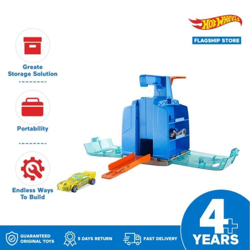 Promo Hot Wheels Trackbuilder Launch Box Mainan Trek Mobil Balap Lutofia Diskon Di
