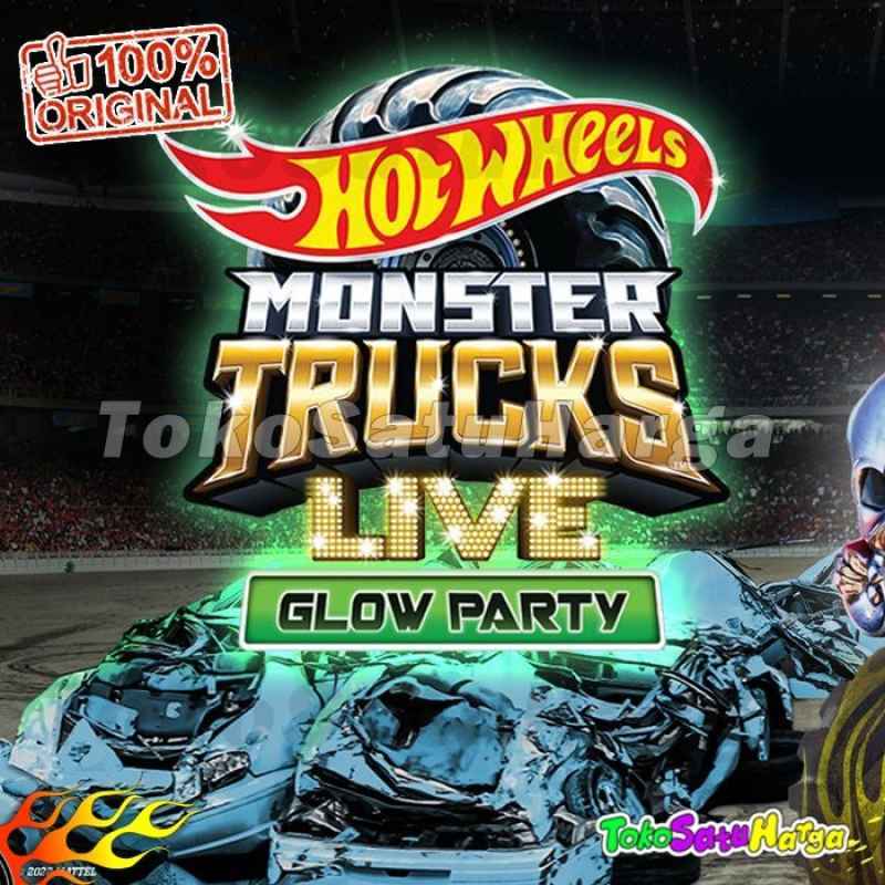 Promo Hot Wheels Monster Trucks Glow In The Dark Truck Hotwheels Lutofia Bone Shaker Diskon