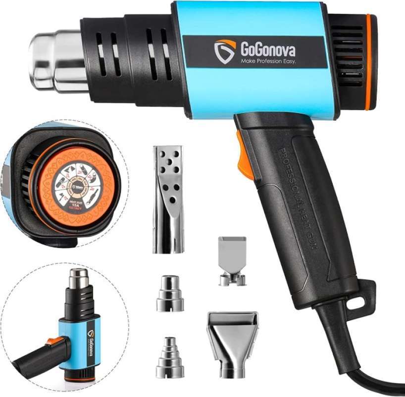 Promo Heat Gun Hot Air Gun Elektrik 1800W Mesin Pemanas Gun Angin Panas Diskon 26 Di Seller