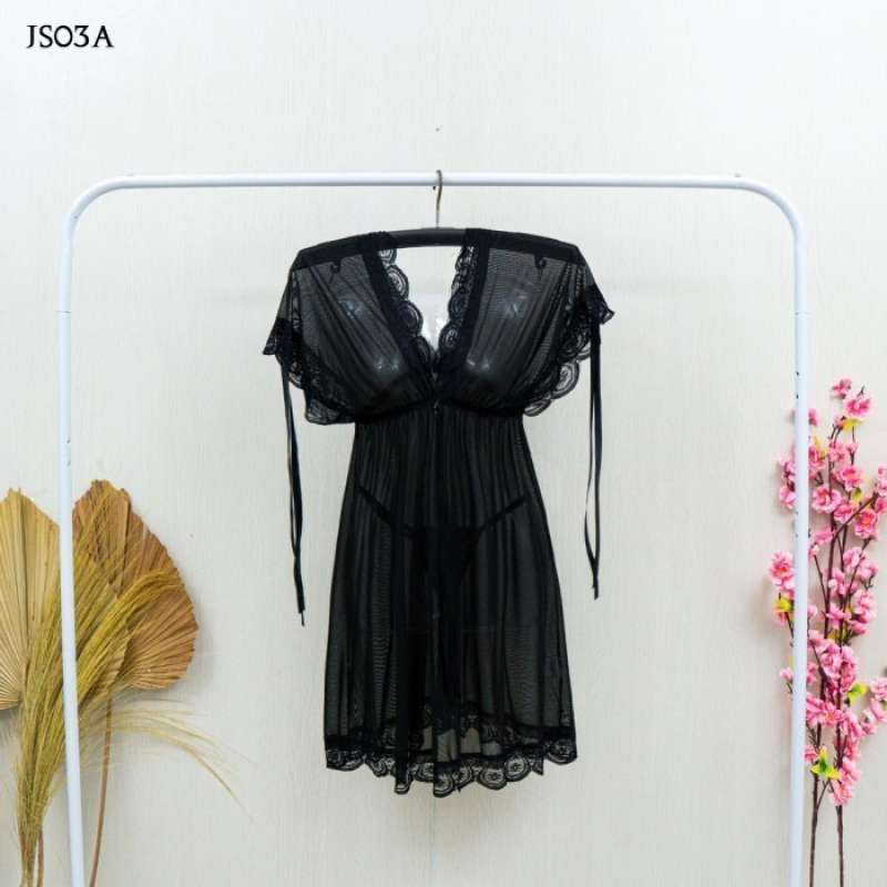 Promo Baju Tidur Wanita Dewasa Lingerie Big Size Fit To Xxl Ungu Js03c Nude Diskon 23 Di