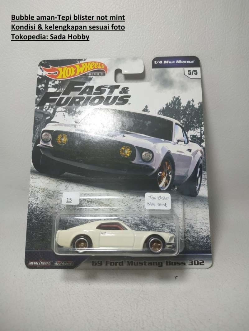 Promo Hot Wheels Fast Furious 69 Ford Mustang Boss 302 Putih Diskon 23 Di Seller Venomancer