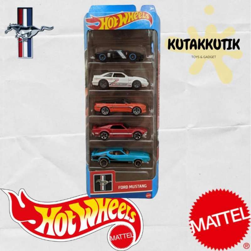 Jual Hot Wheels Gift Set 5 Cars Pack Original Mattel Bisa Pilih Ford Mustang Di Seller
