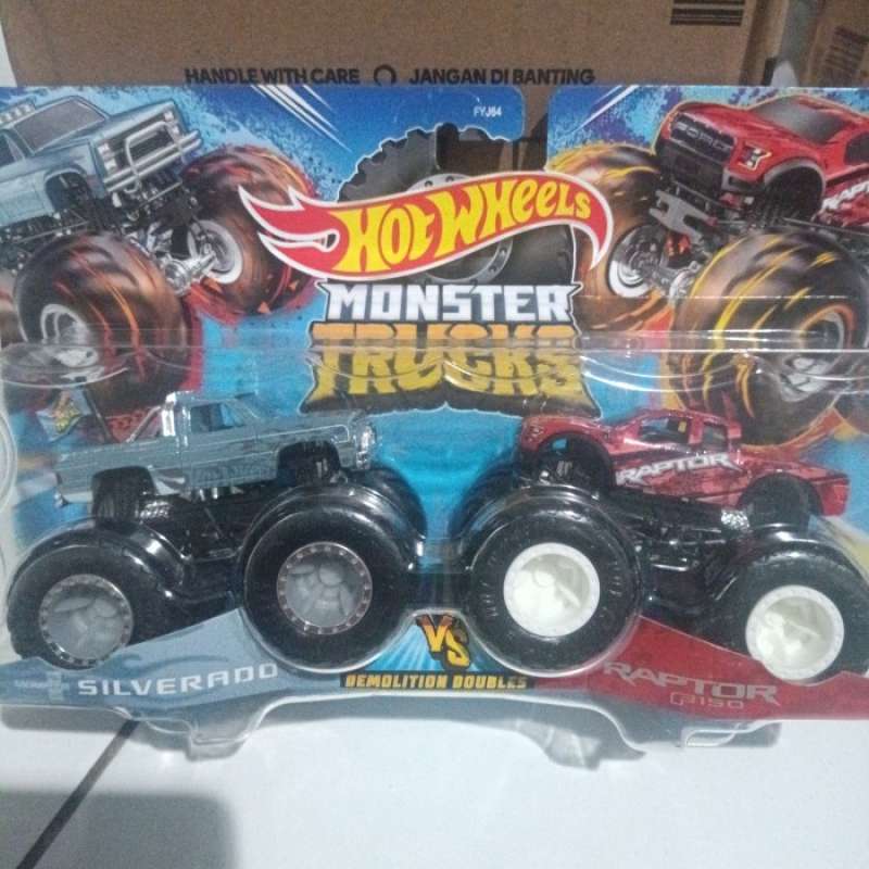 Promo Hotwheels Hot Wheels Monster Truck Trucks Silverado Vs Raptor F150 Diskon 23 Di Seller