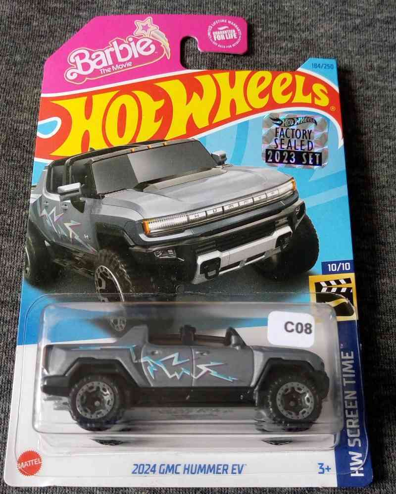 Jual Hot Wheels 2024 GMC Hummer EV HW Screen Time Barbie The Movie Factory Sealed Grey Di
