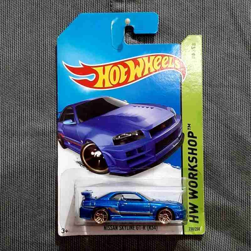 Promo Hot Wheels Nissan Skyline Gt R R Biru Hw Workshop Diskon