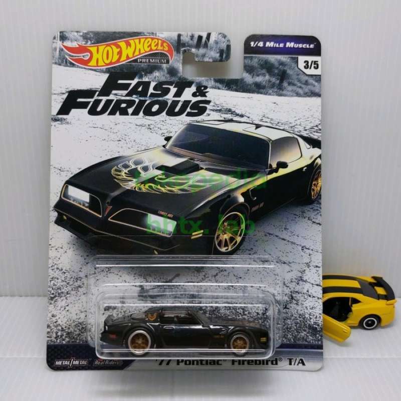 Promo Hot Wheels Premium Pontiac Firebird T A Mile Muscle Fast Furious Multicolor Diskon