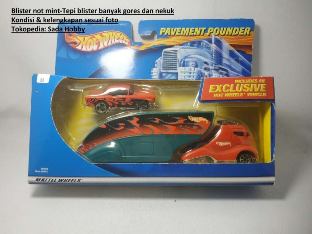 Promo Hot Wheels Pavement Pounders Chevy Belair And Transporter Diskon Di Seller
