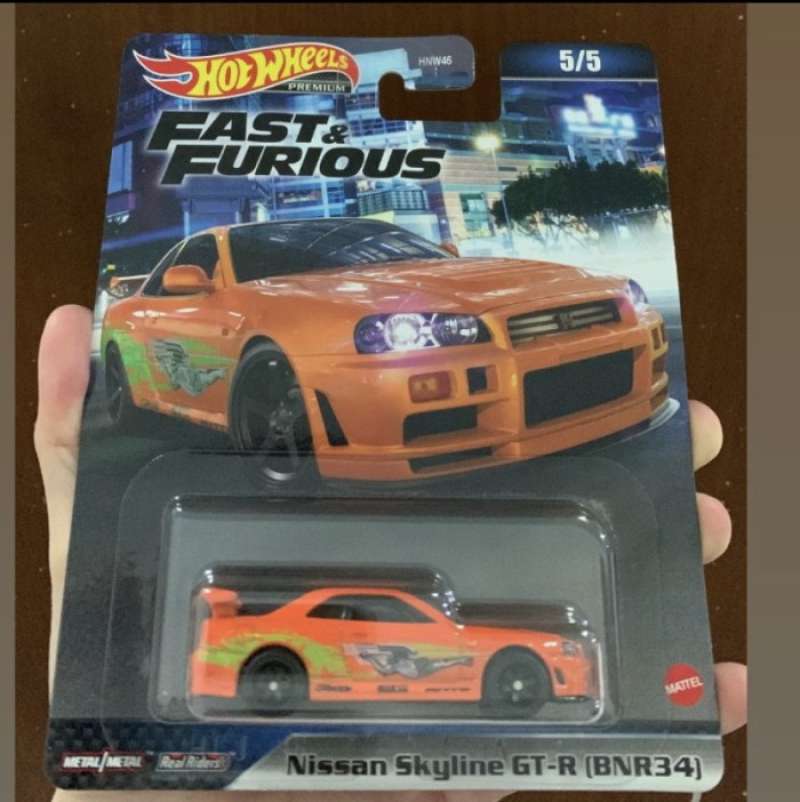 Promo Hot Wheels DEFECT Nissan Skyline GTR BN R Fast Furious Orange Diskon Di Seller