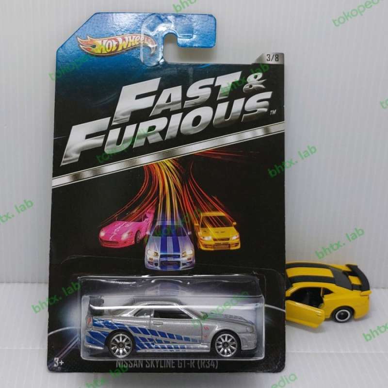 Promo Hot Wheels Nissan Skyline Gt R R Fast Furious Spoiler Hitam Diskon Di Seller