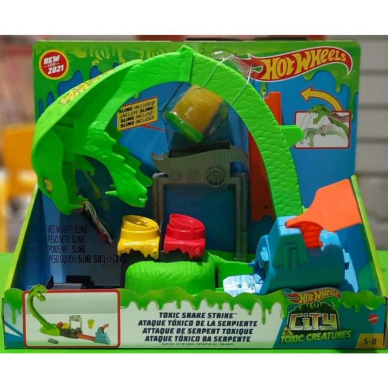 Promo Sale Mainan Hot Wheels City Toxic Creatures Toxic Snake Strike Mattel Diskon Di Seller