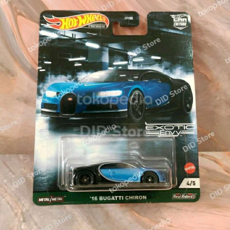 Promo Hot Wheels Premium Bugatti Chiron Hot Wheels Exotic Envy Multicolor Diskon Di