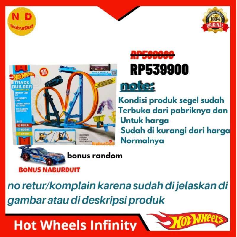 Promo Hot Wheels Track Builder Infinity Loop Kit Original Mattel Hotwheels Diskon Di Seller