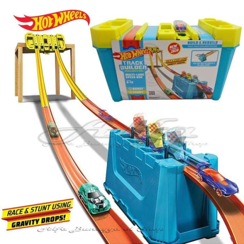 Promo Hot Wheels Multi Lane Speed Box Track Builder Hotwheels Play Set Diskon 23 Di Seller