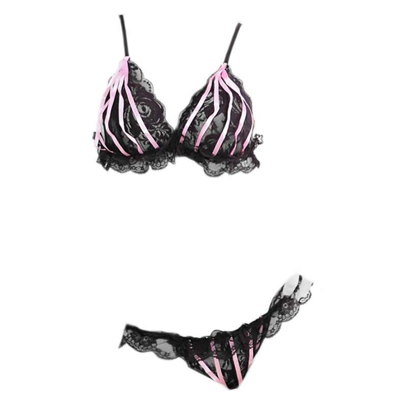 Jual L Baju Tidur Lingerie Teddy Bodysuit Dress Tali Silang Merah Transparan Open Cup Open