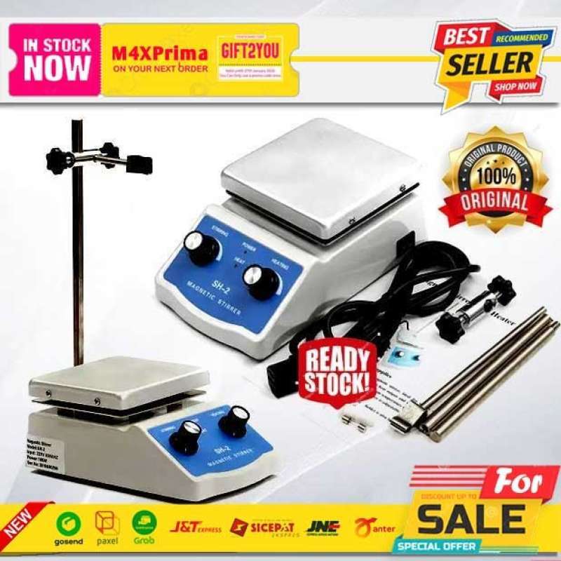 Jual Hot Plate Magnetic Stirrer SH 2 Magnet Stirer Pemutar Lab Hotplate SH2 Di Seller Bea Store