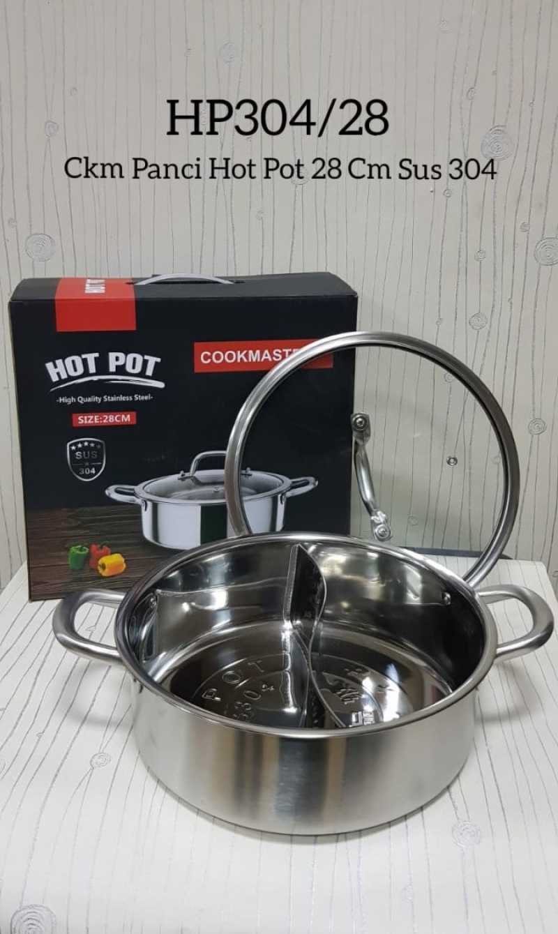 Promo Kenmaster Panci Steamboat Shabu Shabu Hot Pot Rasa Sekat Cm Hp Diskon