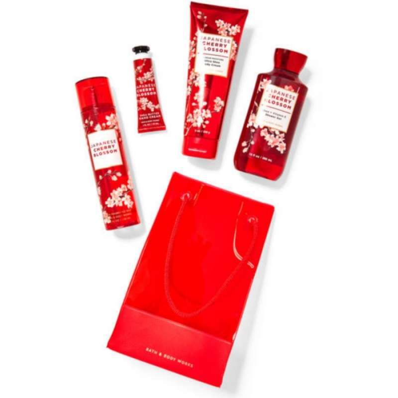 Promo Bath Body Works Bbw Japanese Cherry Blossom Jcb Giftset Hampers