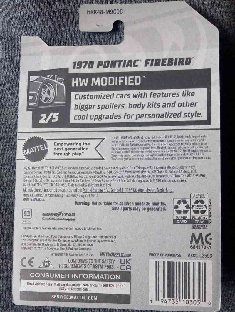 Jual Hot Wheels Pontiac Firebird HW Modified No Factory