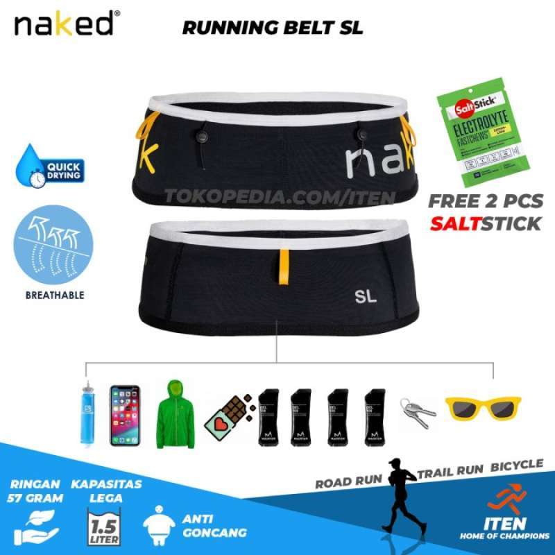 Jual Naked Running Belt Original Tas Pinggang Lari Elastis Dan Nyaman Sl 10 Terjamin 2 Di
